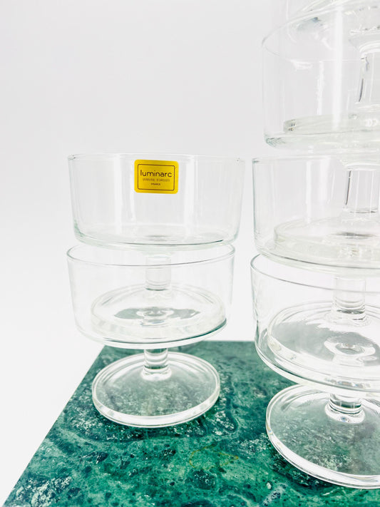 Champagne Glasses by Luminarc Cavalier - Set of 6 - France, 1960s