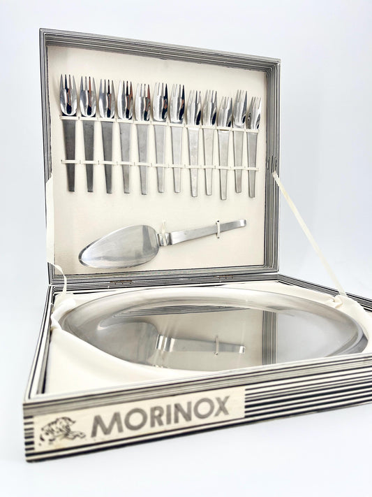 Cutlery Dessert Set by Carl Auböck for Morinox, Italy, 1950s