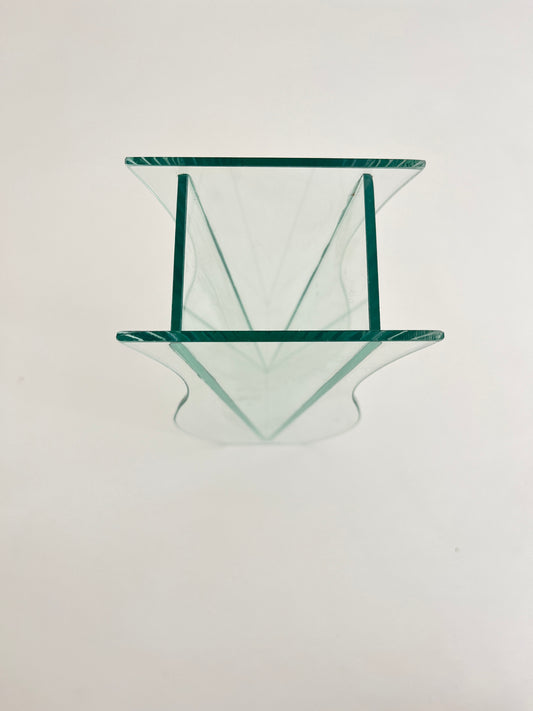 Sculptural Glass Vase, Italy 1980s