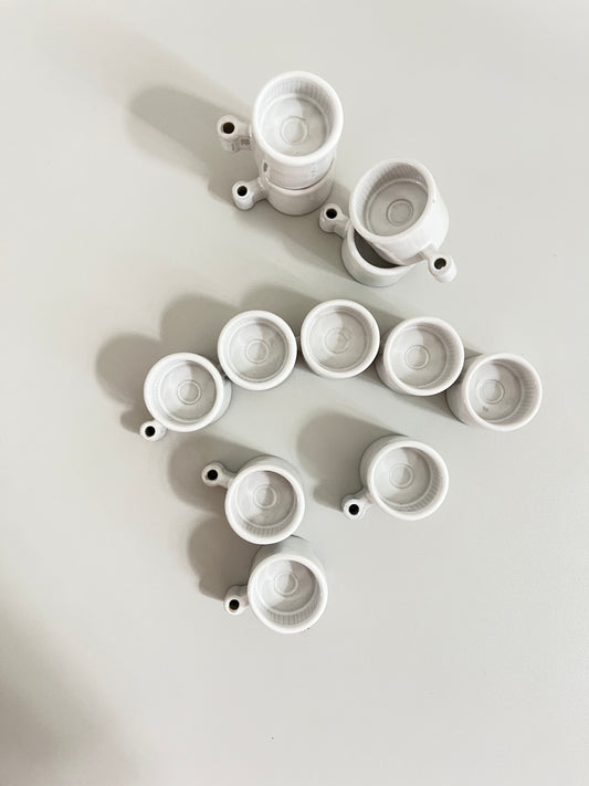 White Ceramic Modular Candle Decor by Ehlen Johansson for Ikea, 1990s