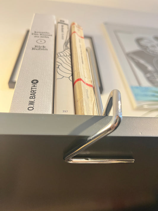 Silver Metal Bookends IKEA FLIT Collection by Kajsa & Nisse Strinning, 1990s