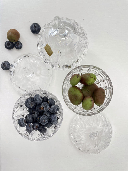 Crystal Sugar and Candy Bowls, Germany, 1960s