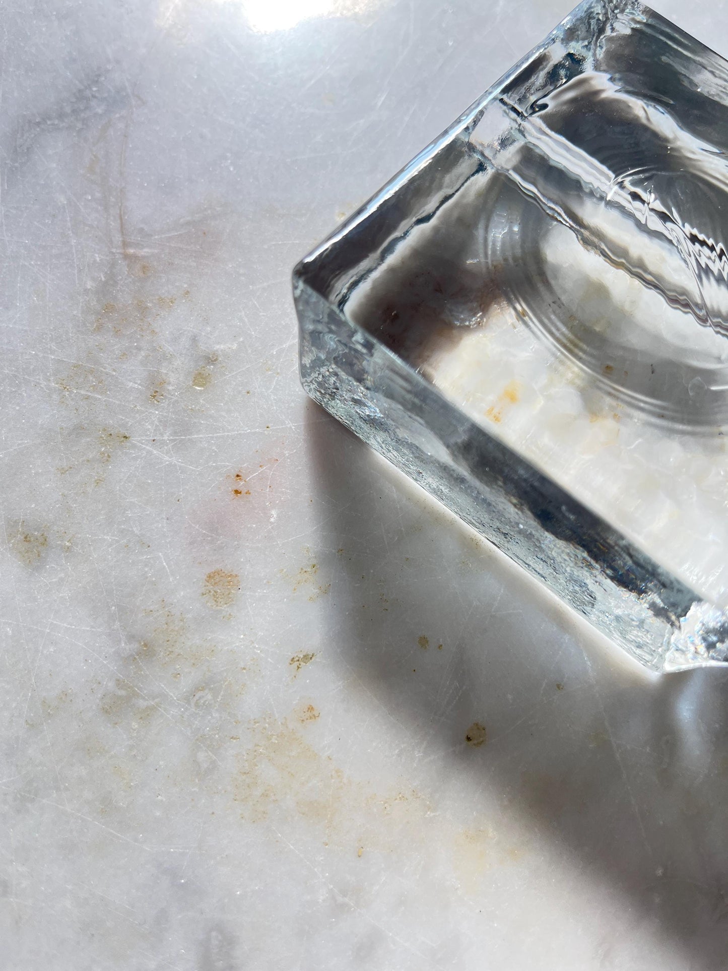 Ice-Block Glass Solifleur Vase, 1960s–70s