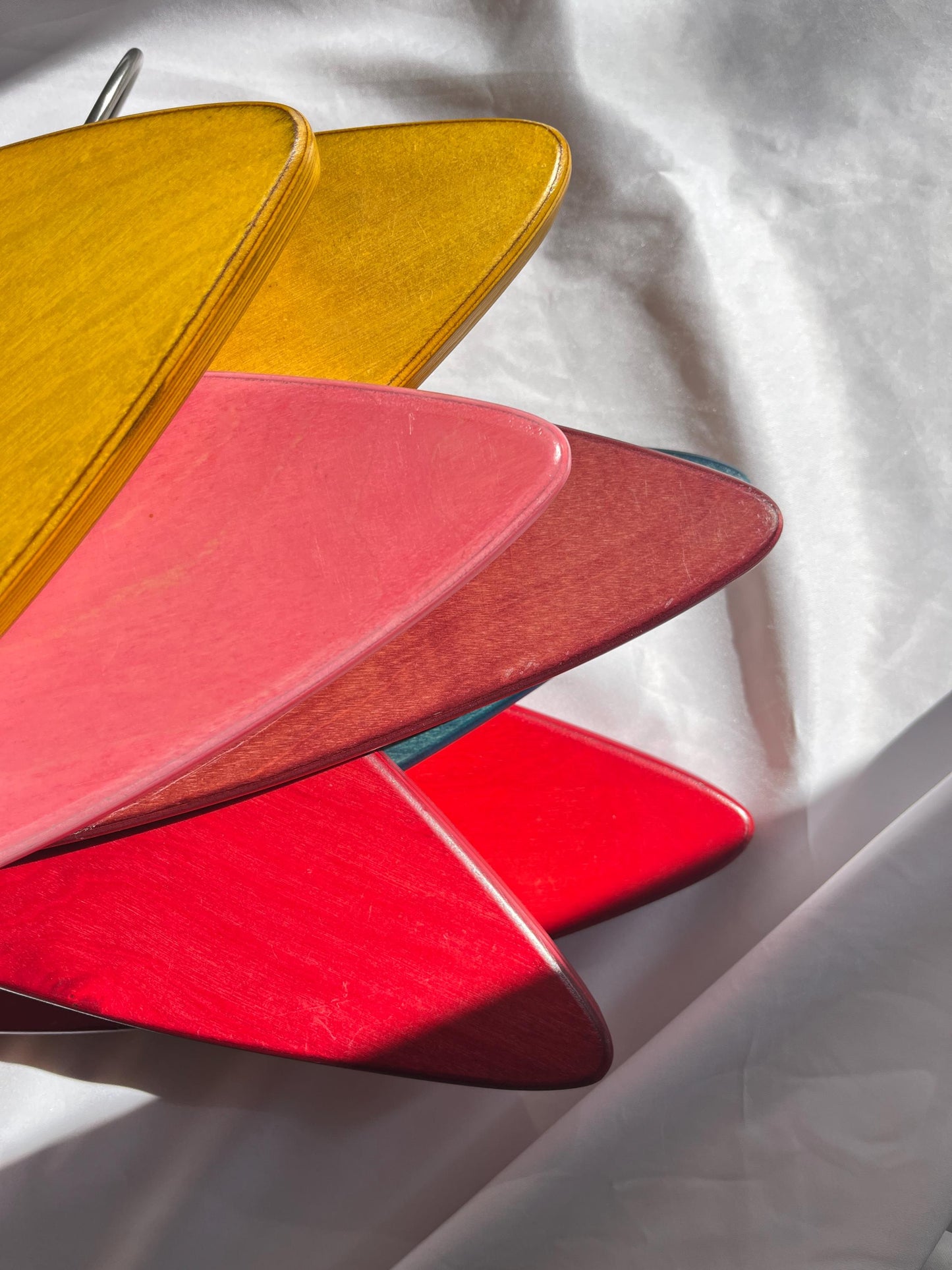 Set of 7 Postmodern Wall Hooks, Ellipse Form, Germany, 1980s