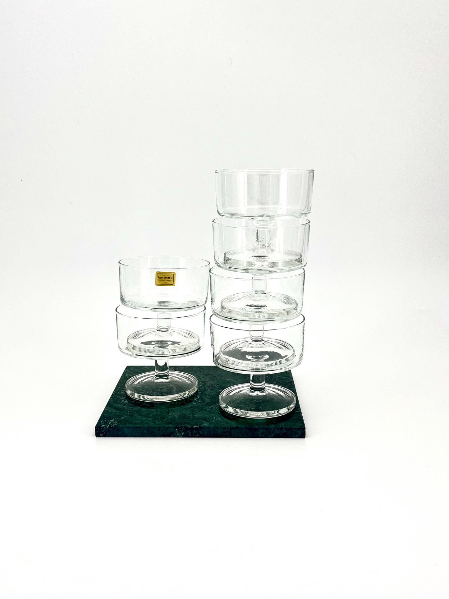 Champagnergläser von Luminarc Cavalier – 6er-Set – Frankreich, 1960er Jahre