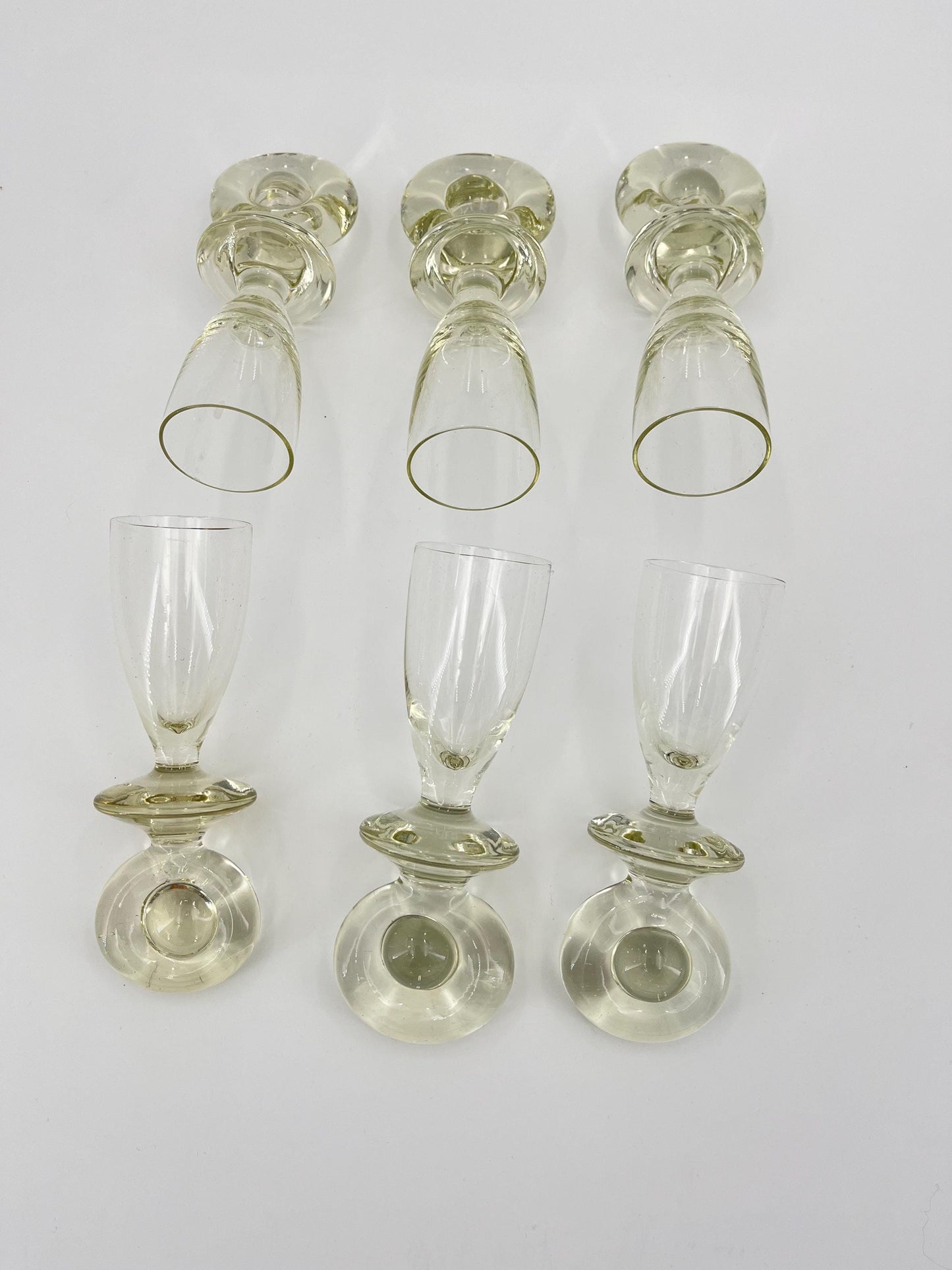 Vintage Peill & Putzler Portobello shot glasses, Germany 1970s, Peill & Putzler clear shot glasses