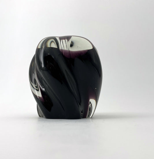 Purple Glass Candle Holder, Germany, 1970s
