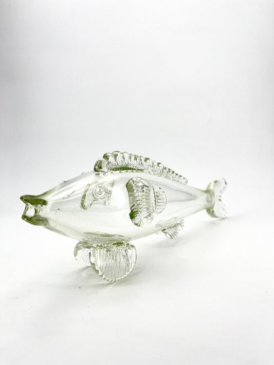 Murano Glass Fish Decor-Vase, Italy, 1970s