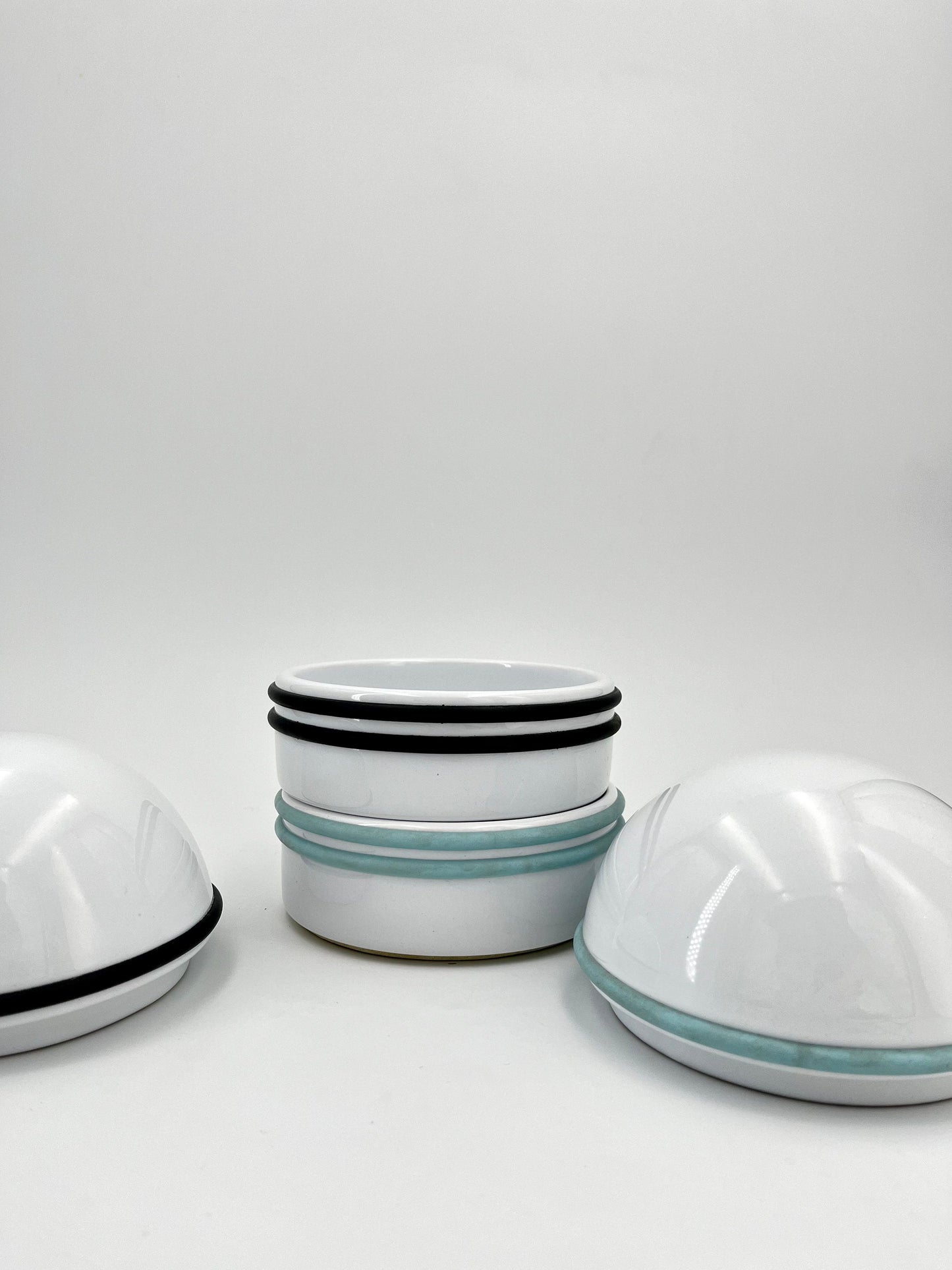 Set 2 Ceramic Jewelry Box, Italy, 1970s