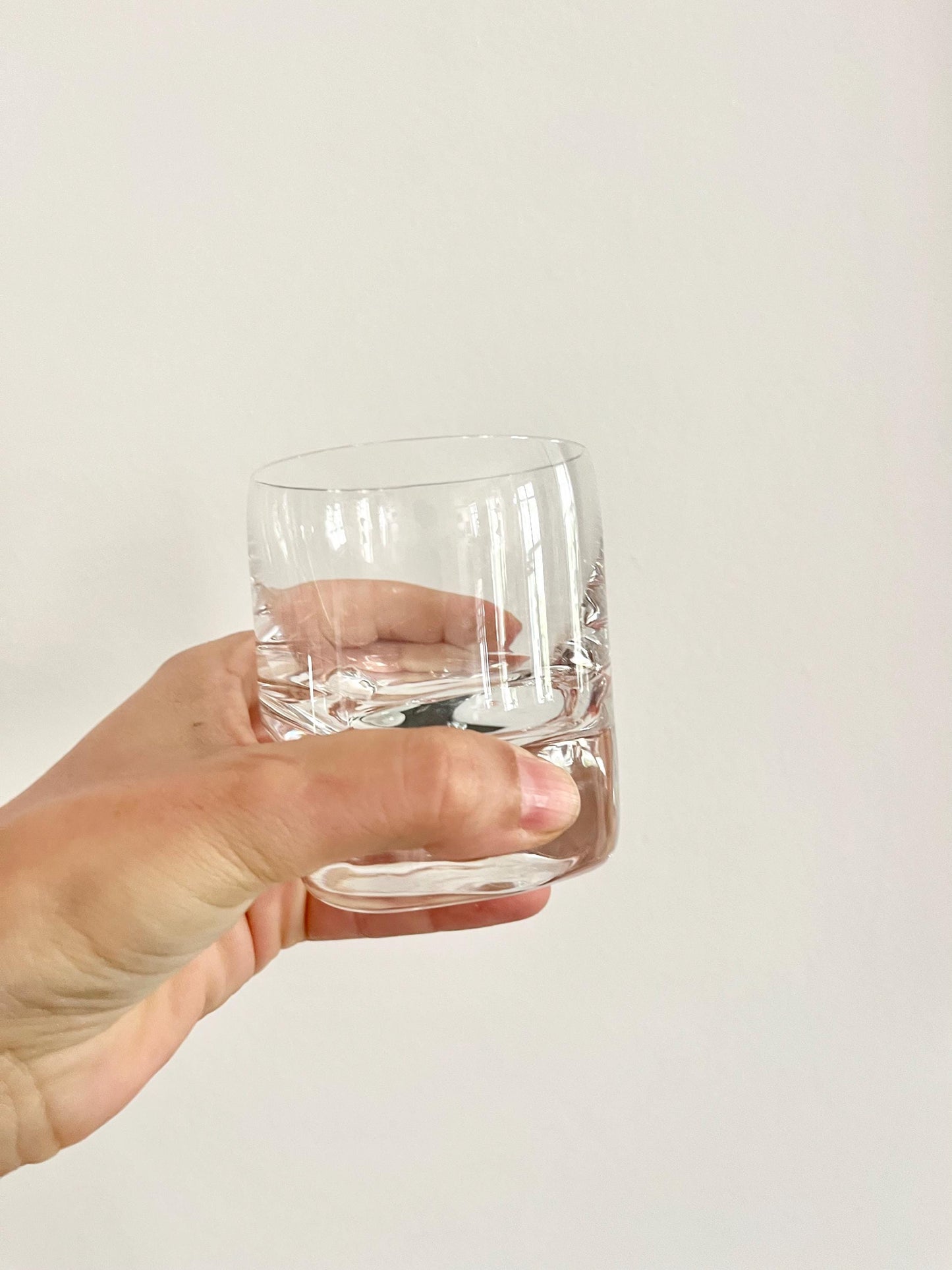 Vintage Pitagora shot glasses by Marco Zanuso for Arnolfo Di Cambio, Italy 1969, sculptural Italian shot glasses