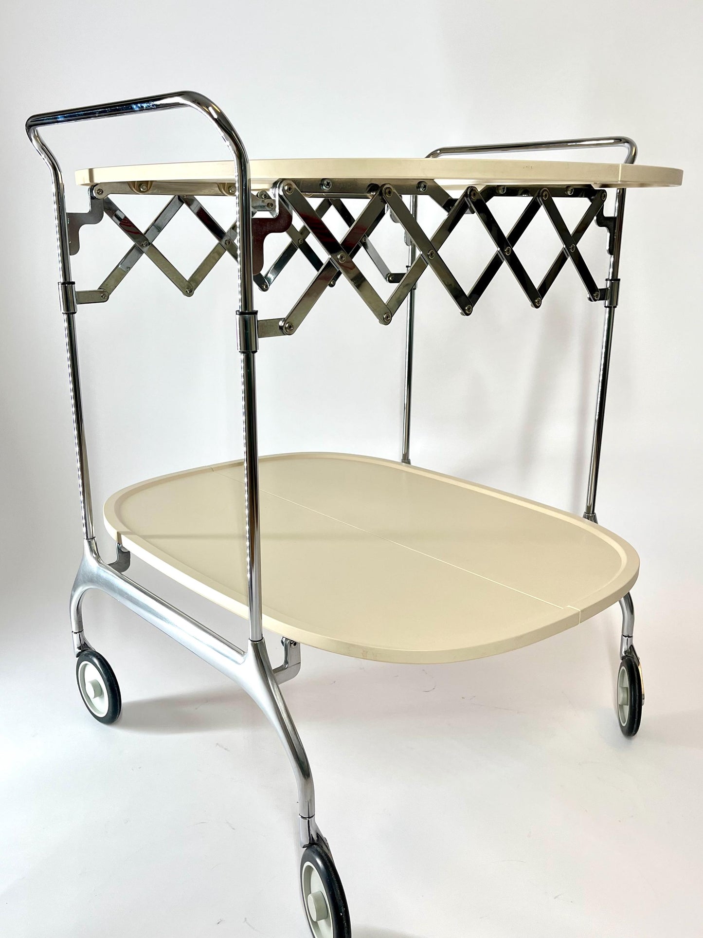 Vintage Kartell Gastone Foldable Bar Cart by Antonio Citterio, 1980s Italy