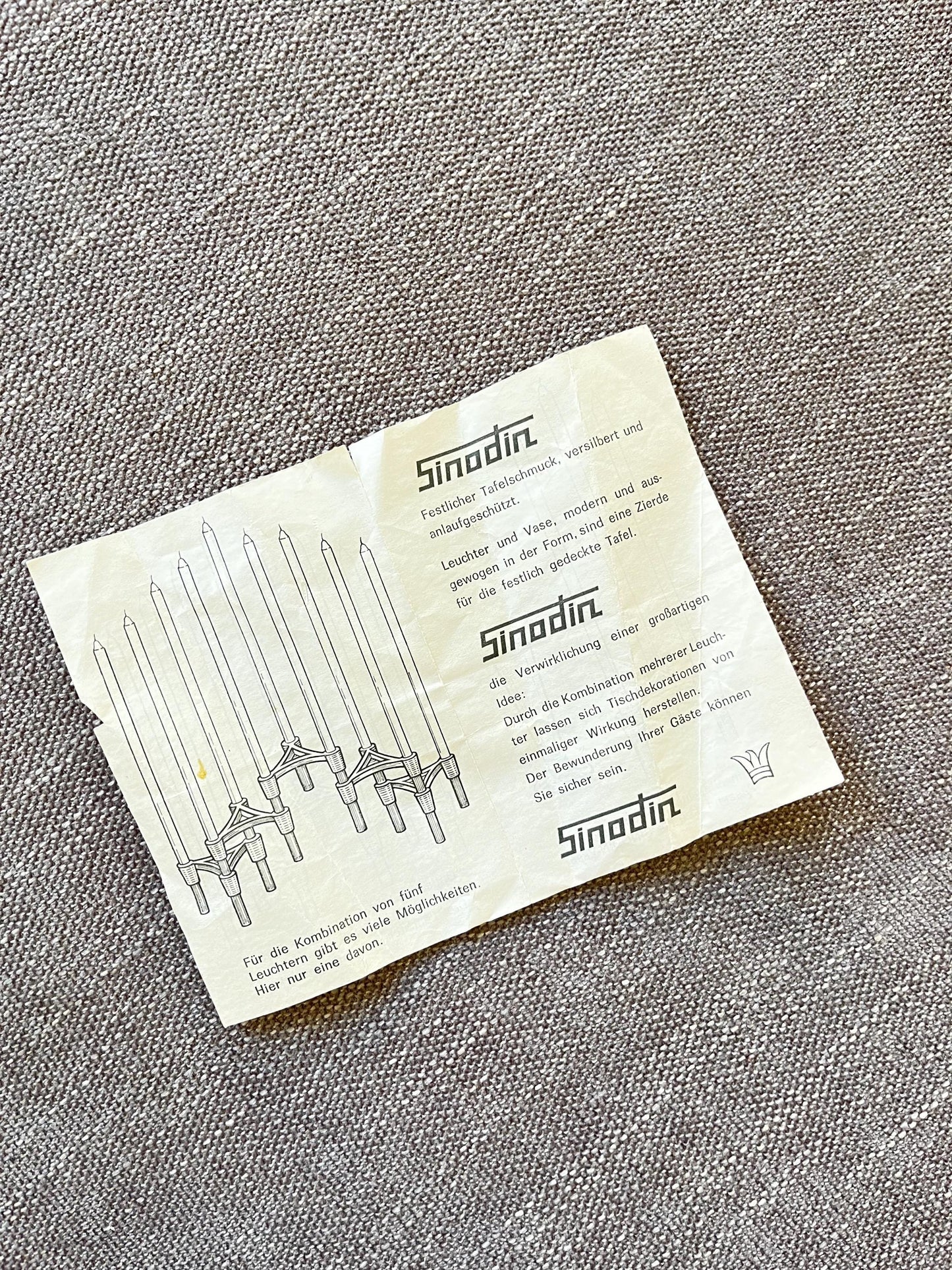 Modularer, stapelbarer Kerzenhalter, Sinodin, Deutschland, 1960er Jahre