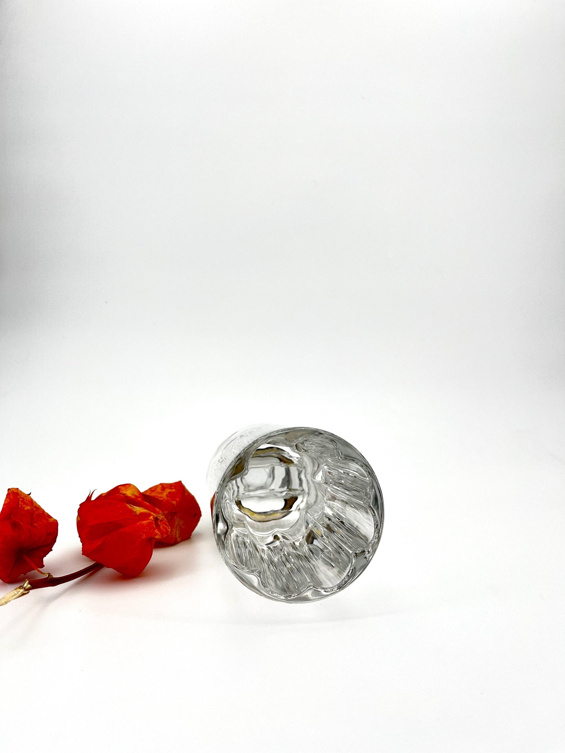 Rare vintage crystal and 800 silver vase by Taddei Sestini, Italy 1970s, 1970s Italian modernist crystal vase