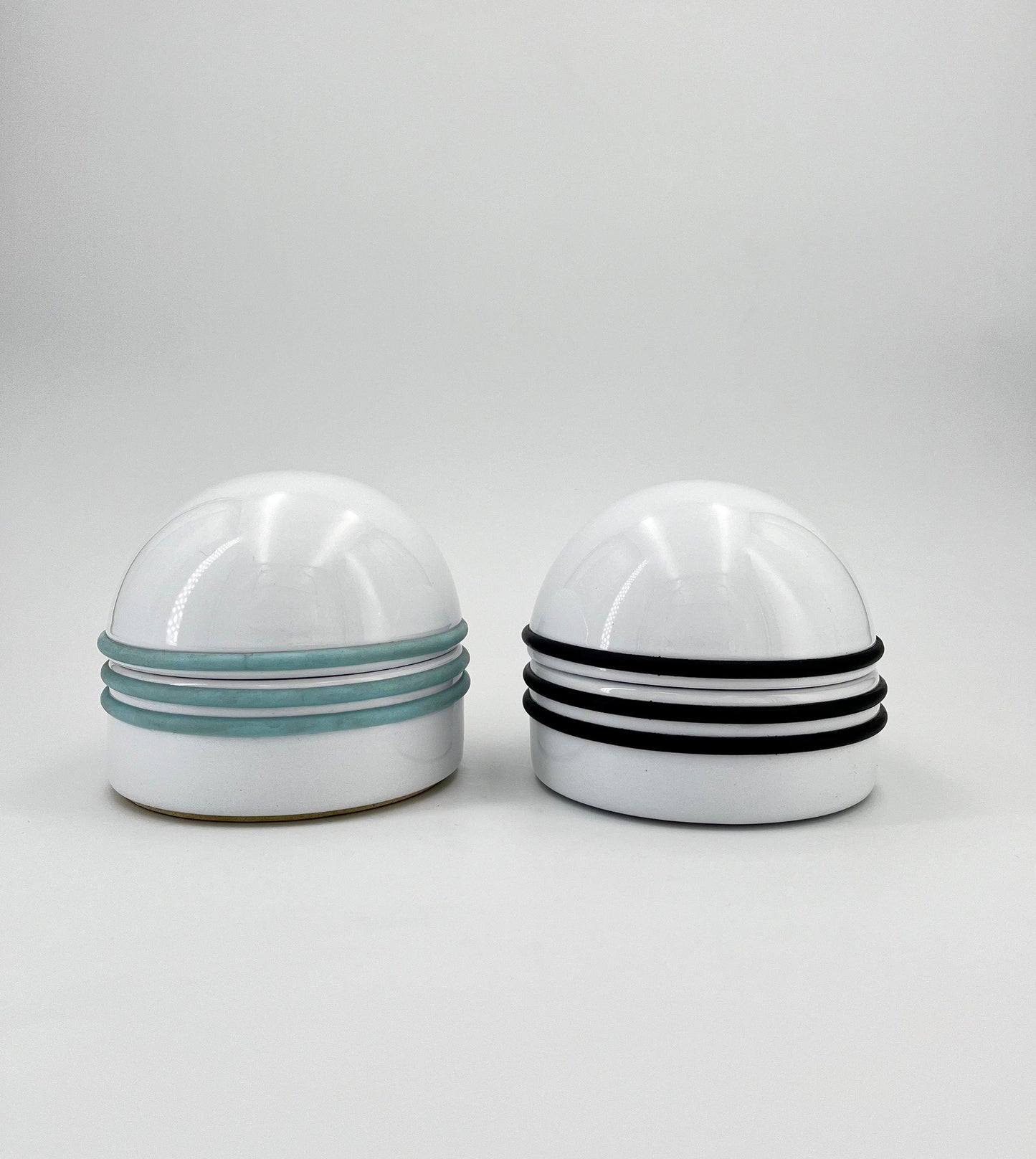 Set 2 Ceramic Jewelry Box, Italy, 1970s
