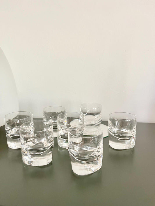 "Pitagora" Shot Glasses (7) by Marco Zanuso for Arnolfo Di Cambio, Italy, 1960s