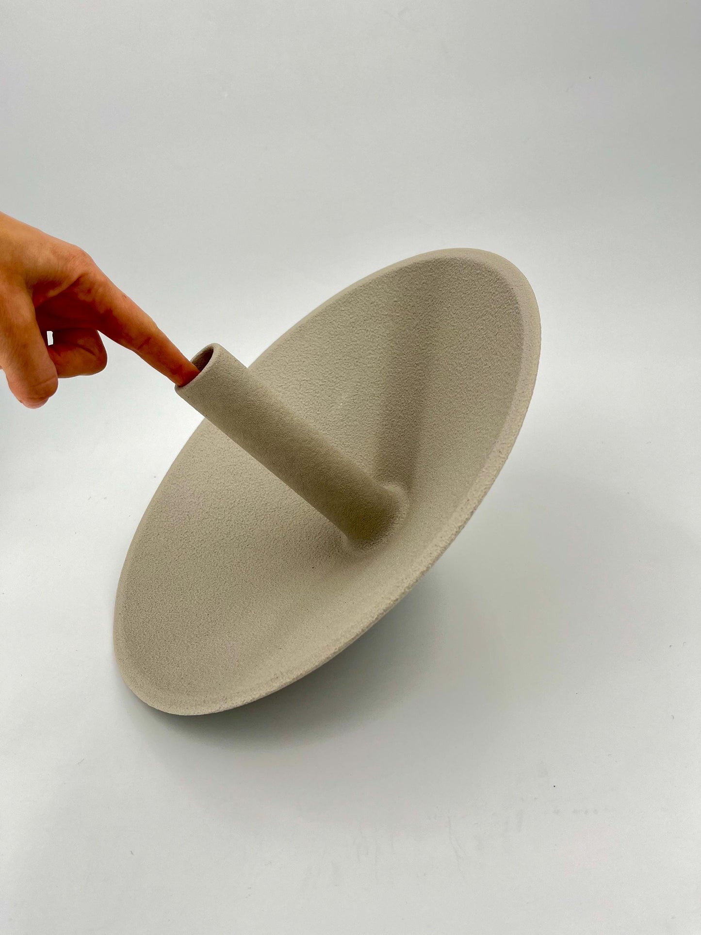 Straußförmige Soliflore-Vase aus Gres-Keramik von Lineasette, Italien, 1970er Jahre