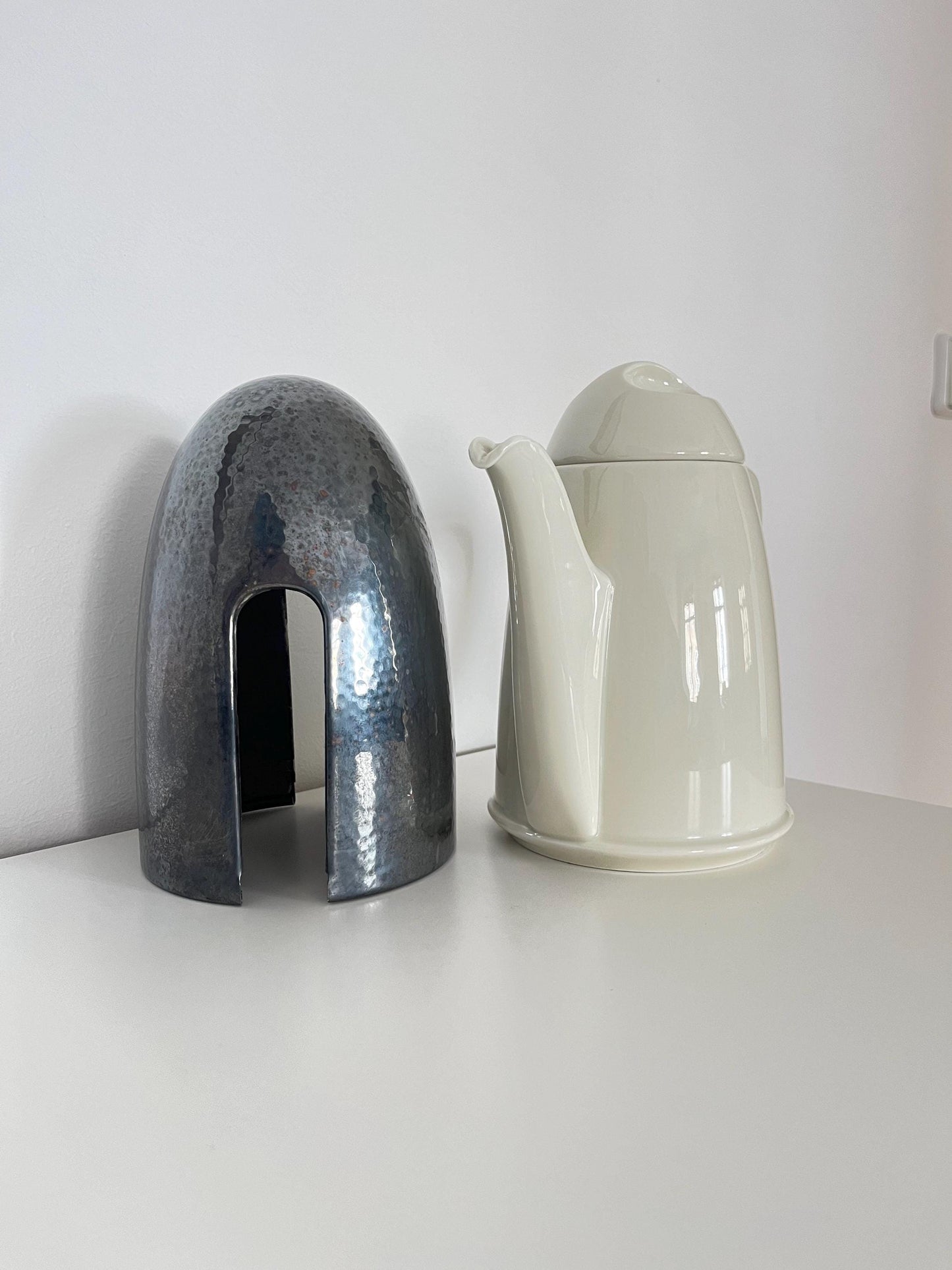Art-déco-Teekannen- und Zuckerdosen-Set aus Keramik, Deutschland