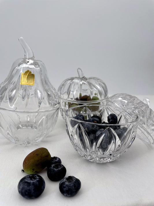 Crystal Sugar and Candy Bowls, Germany, 1960s