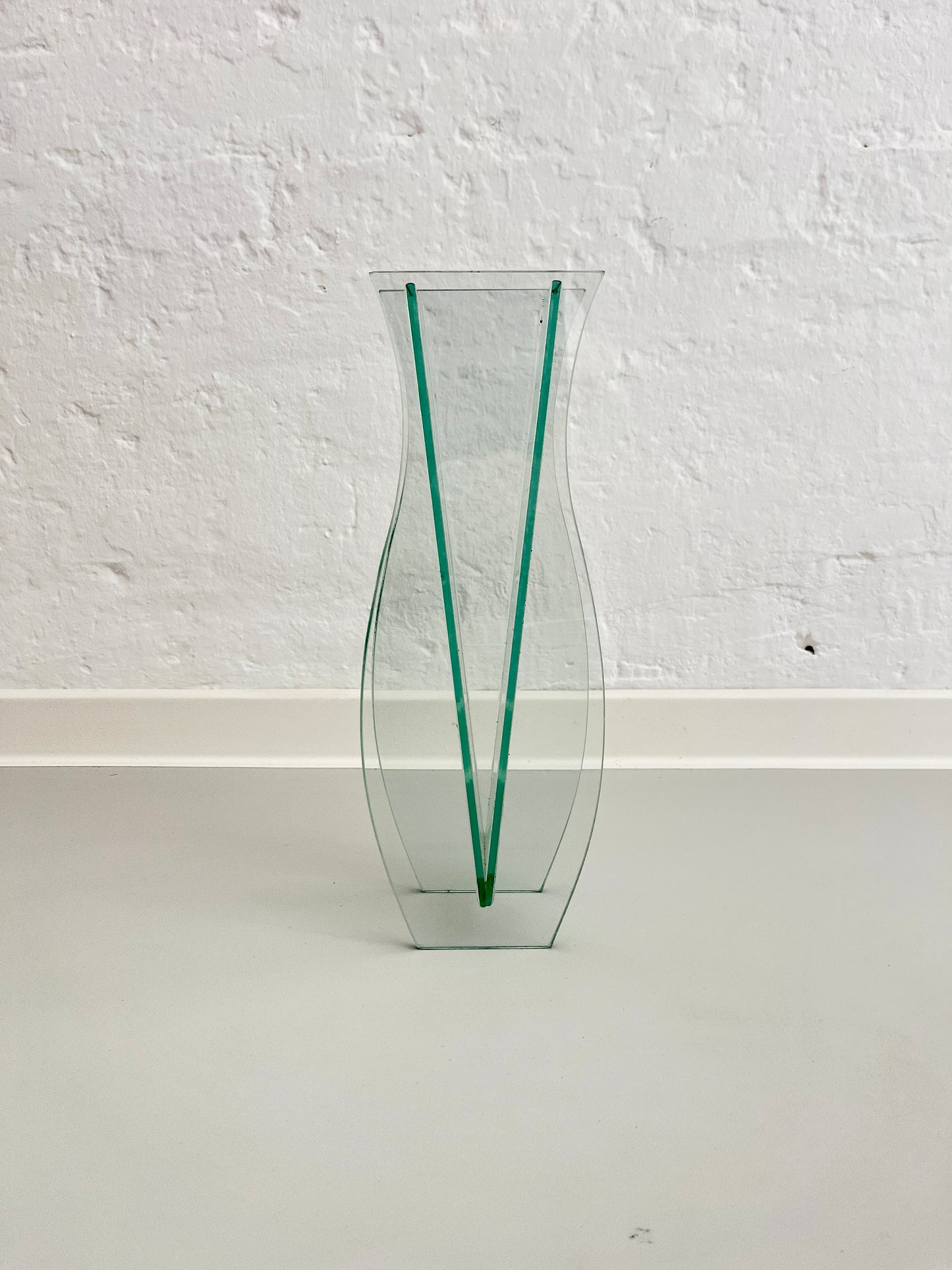 Sculptural Glass Vase, Italy 1980s