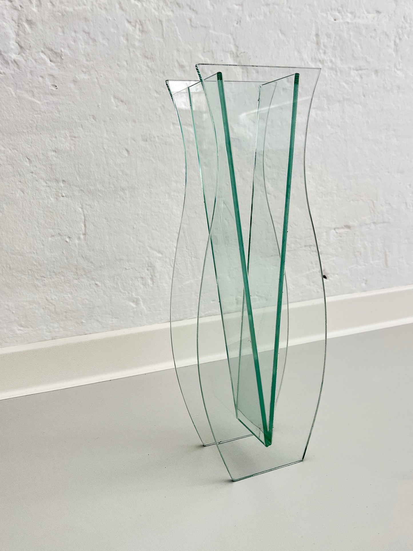 Sculptural Glass Vase, Italy 1980s
