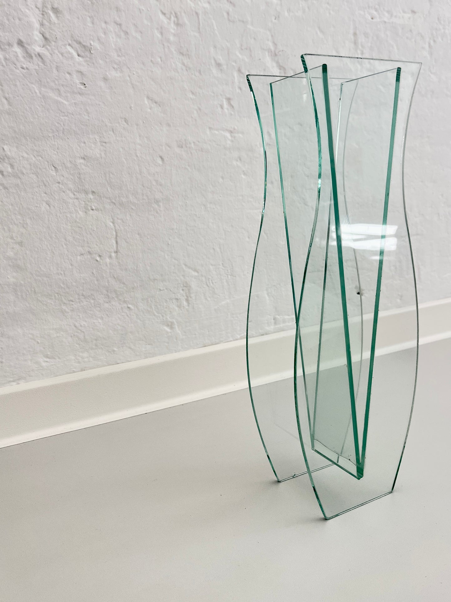 Sculptural Glass Vase, Italy 1980s