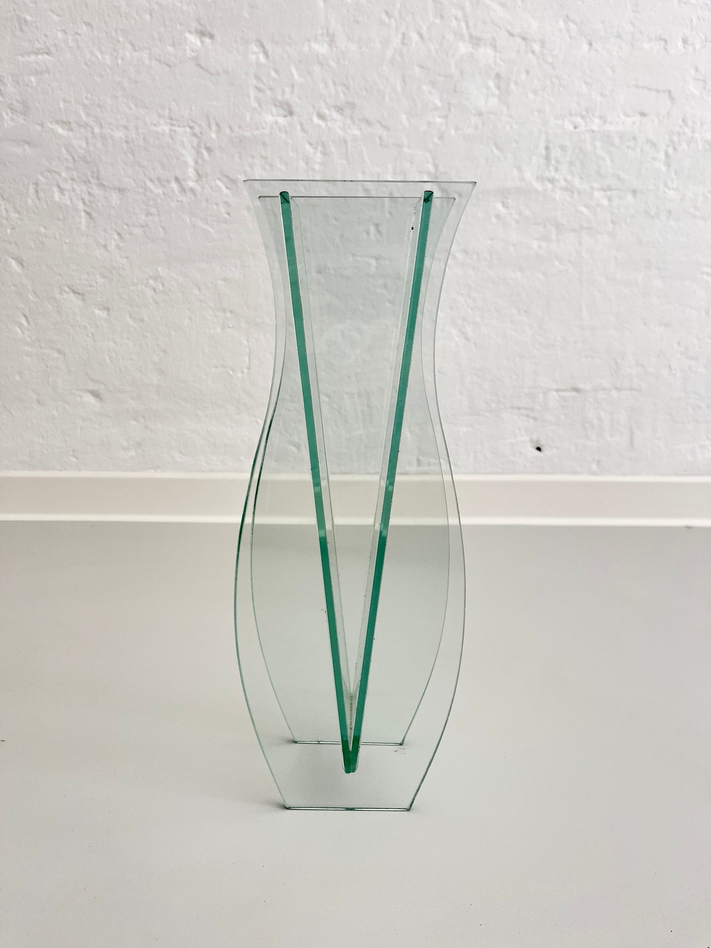 Sculptural Glass Vase, Italy 1980s