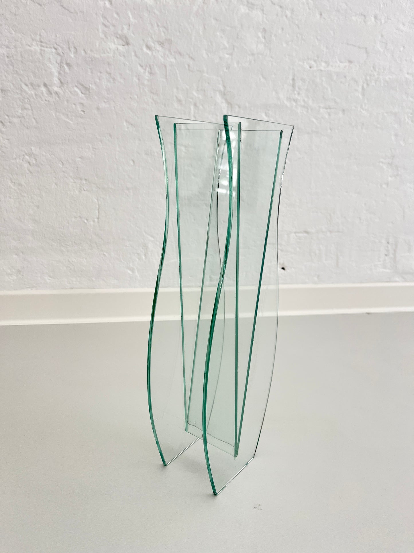 Sculptural Glass Vase, Italy 1980s