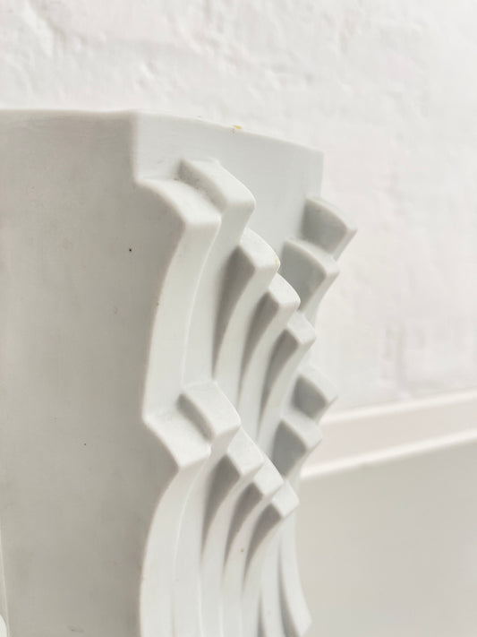 Vintage Bisque Porcelain Vase by Heinrich Fuchs for Hutschenreuther, Archais Series, Germany 1970s