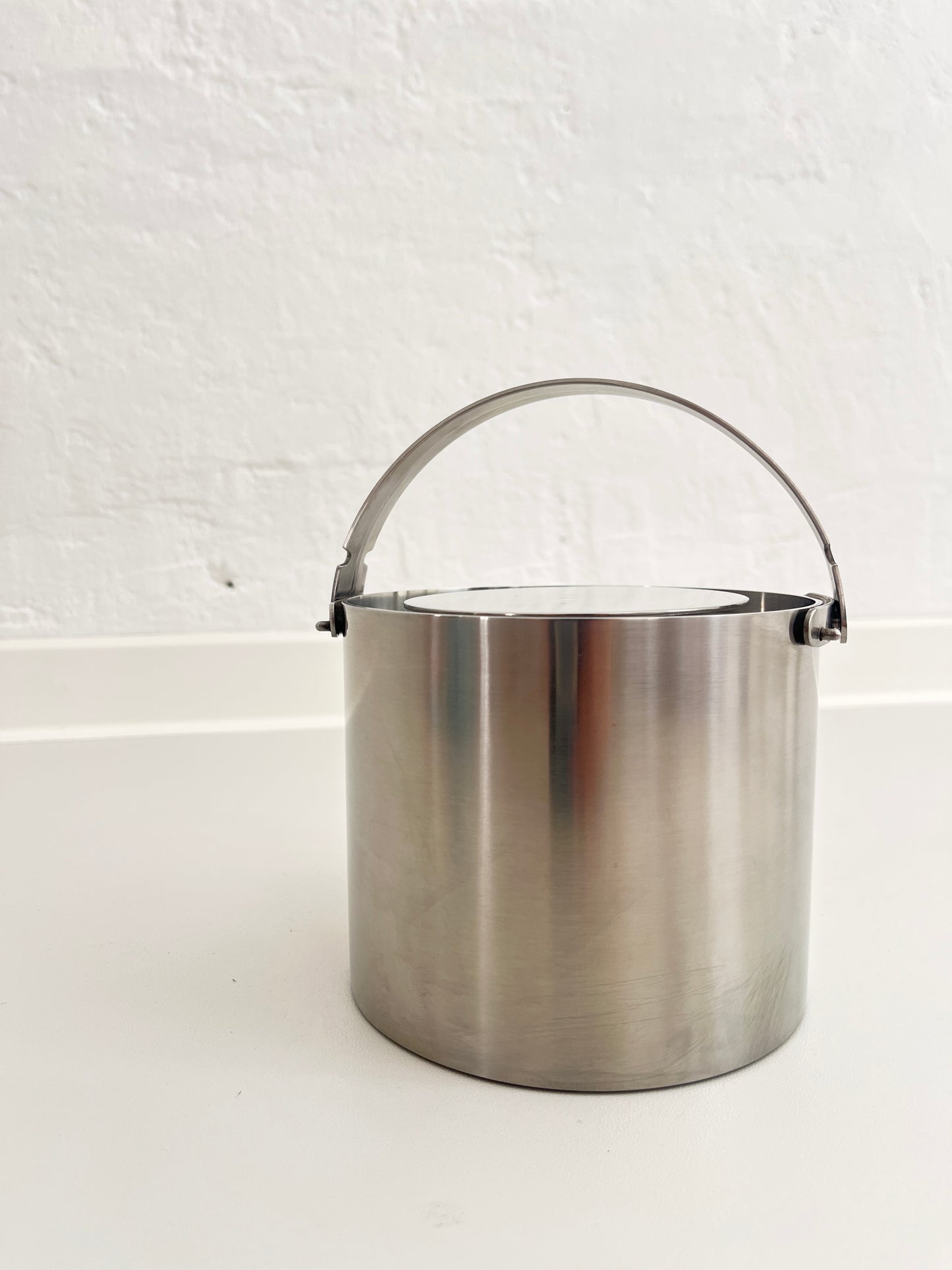 Stelton Cylinda-Line Eiskübel aus Edelstahl von Arne Jacobsen, Dänemark