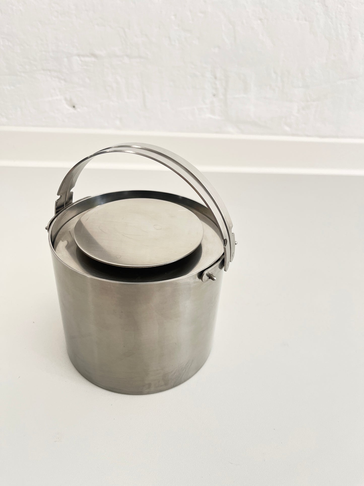Stelton Cylinda-Line Eiskübel aus Edelstahl von Arne Jacobsen, Dänemark