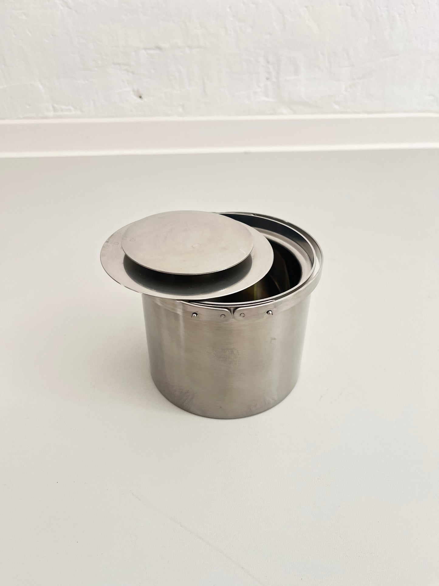 Stelton Cylinda-Line Eiskübel aus Edelstahl von Arne Jacobsen, Dänemark