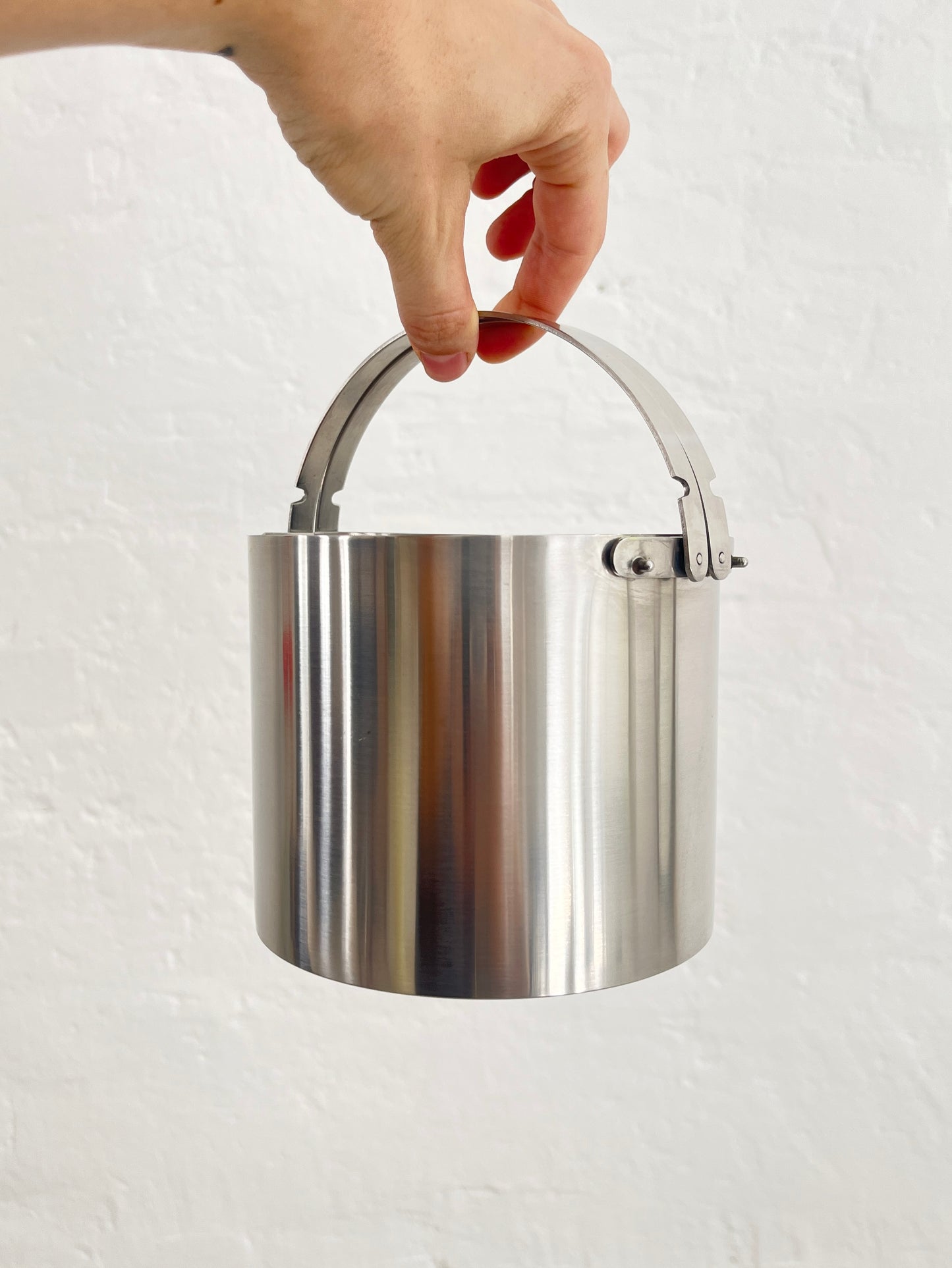 Stelton Cylinda-Line Eiskübel aus Edelstahl von Arne Jacobsen, Dänemark