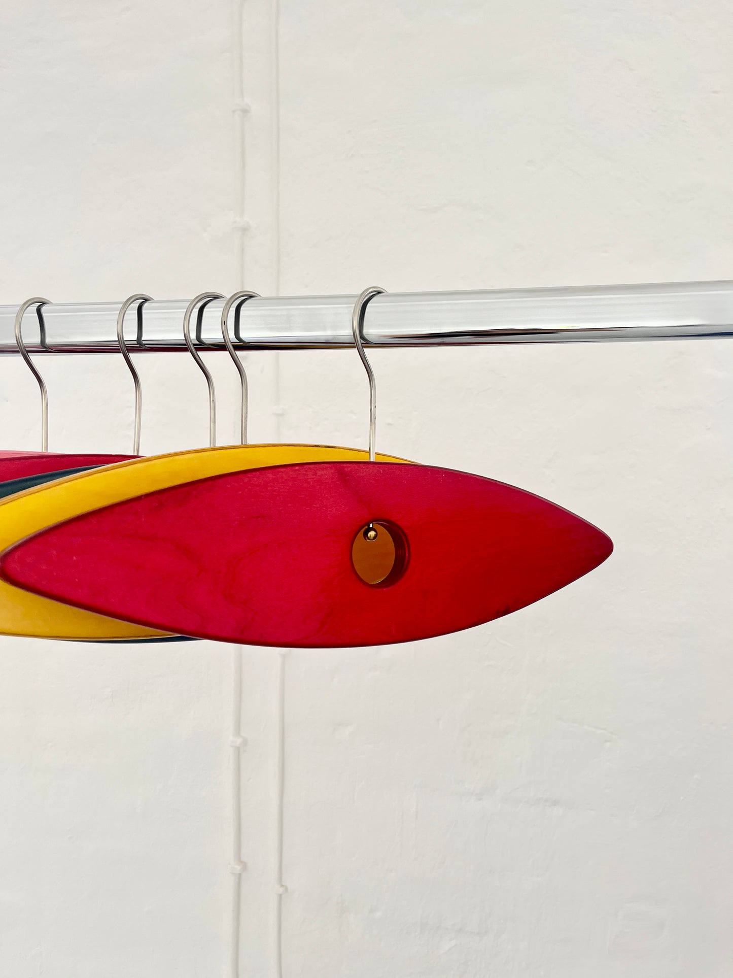Postmodern Wall Hooks,Set of 7, Ellipse Form, Germany, 1980s