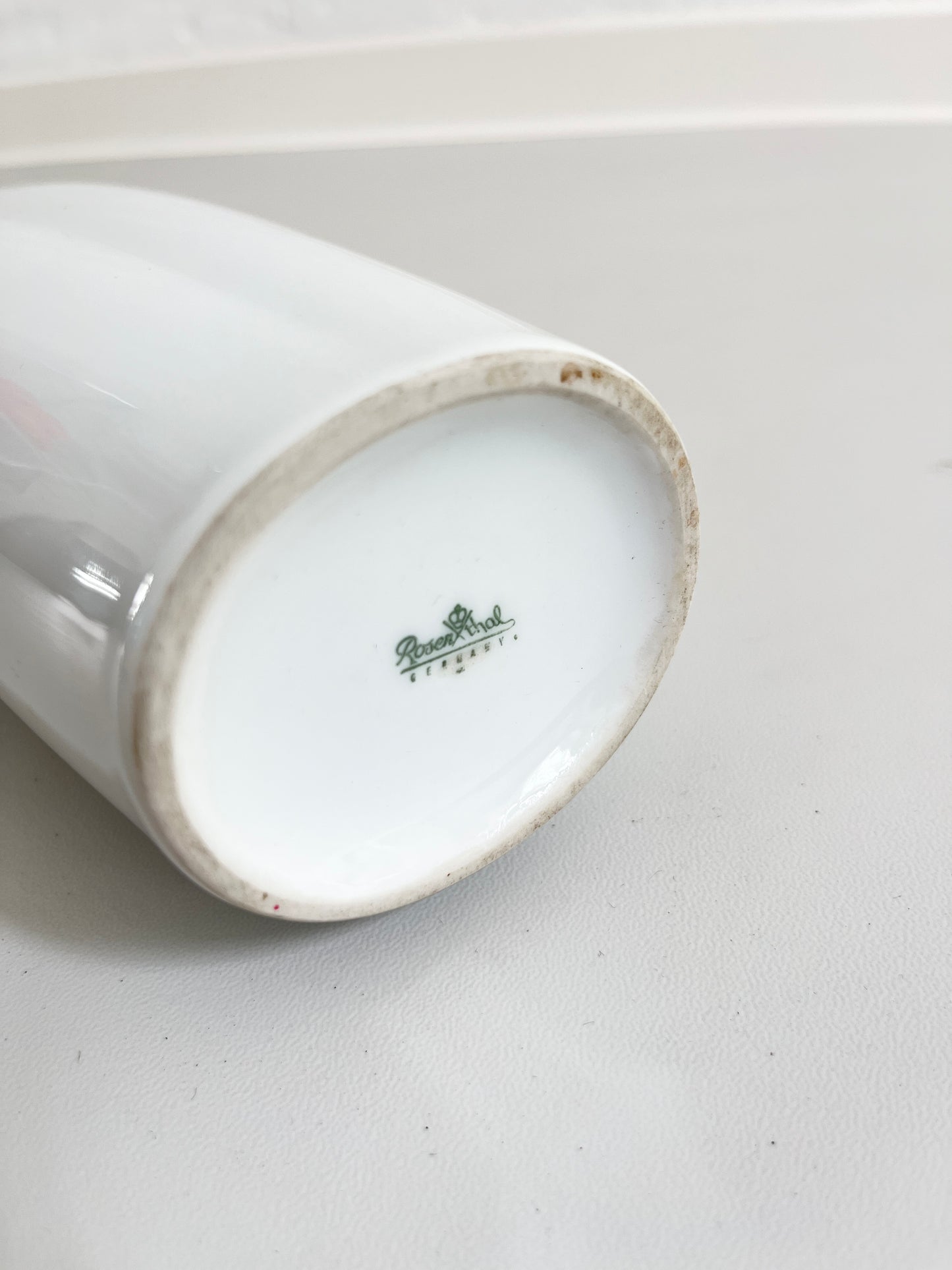 Vintage Tapio Wirkkala white ceramic Vase 2737 for Rosenthal Studio Line, 1950s