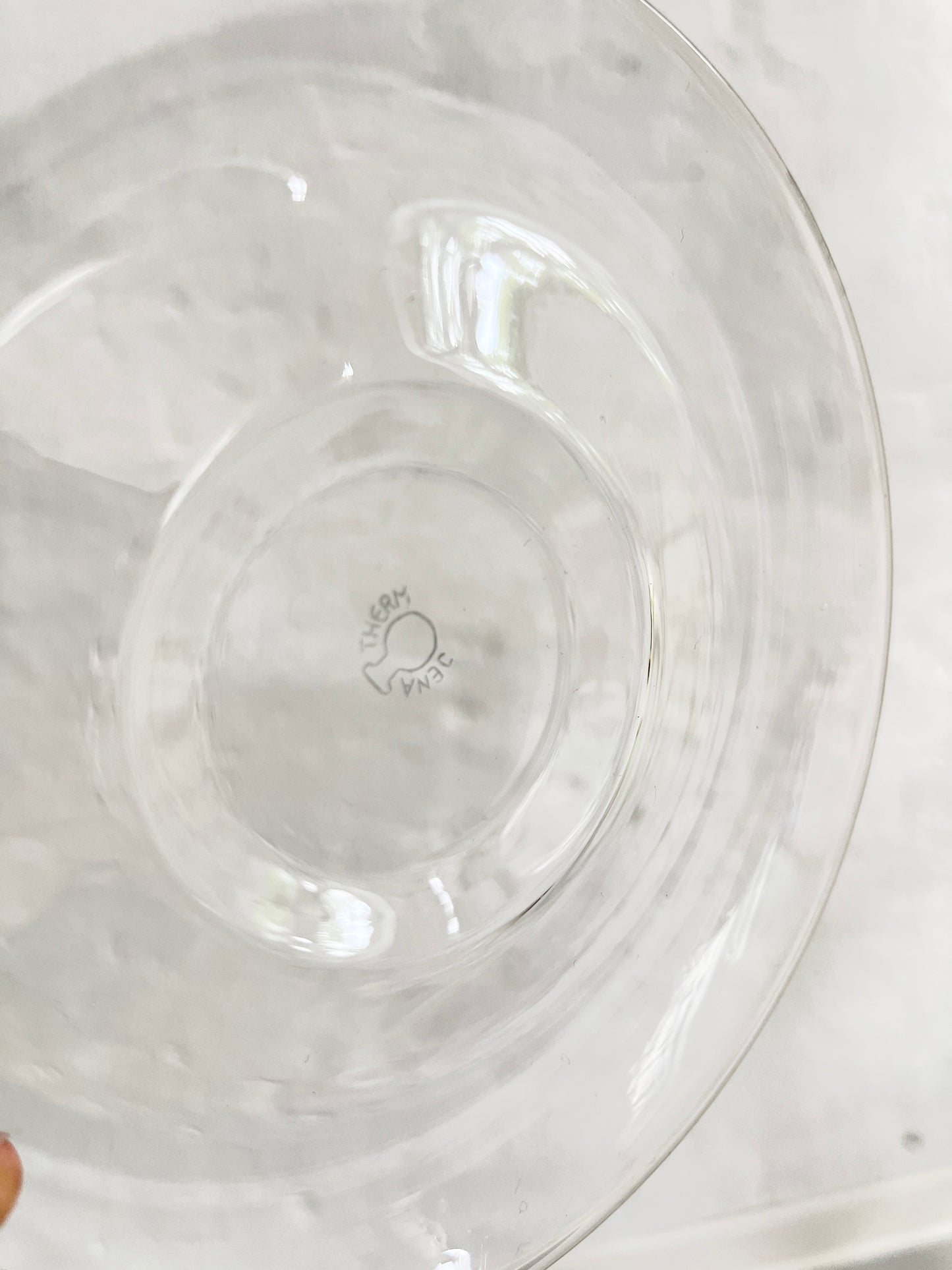 Borosilicate Glass Tea Cups, Set of 3, Jena Schott, GDR, 1960s