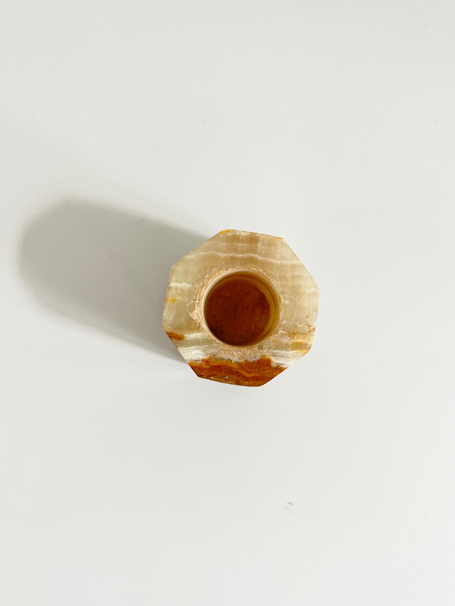Onyx octagonal pencil case, Macedonia, 1970s