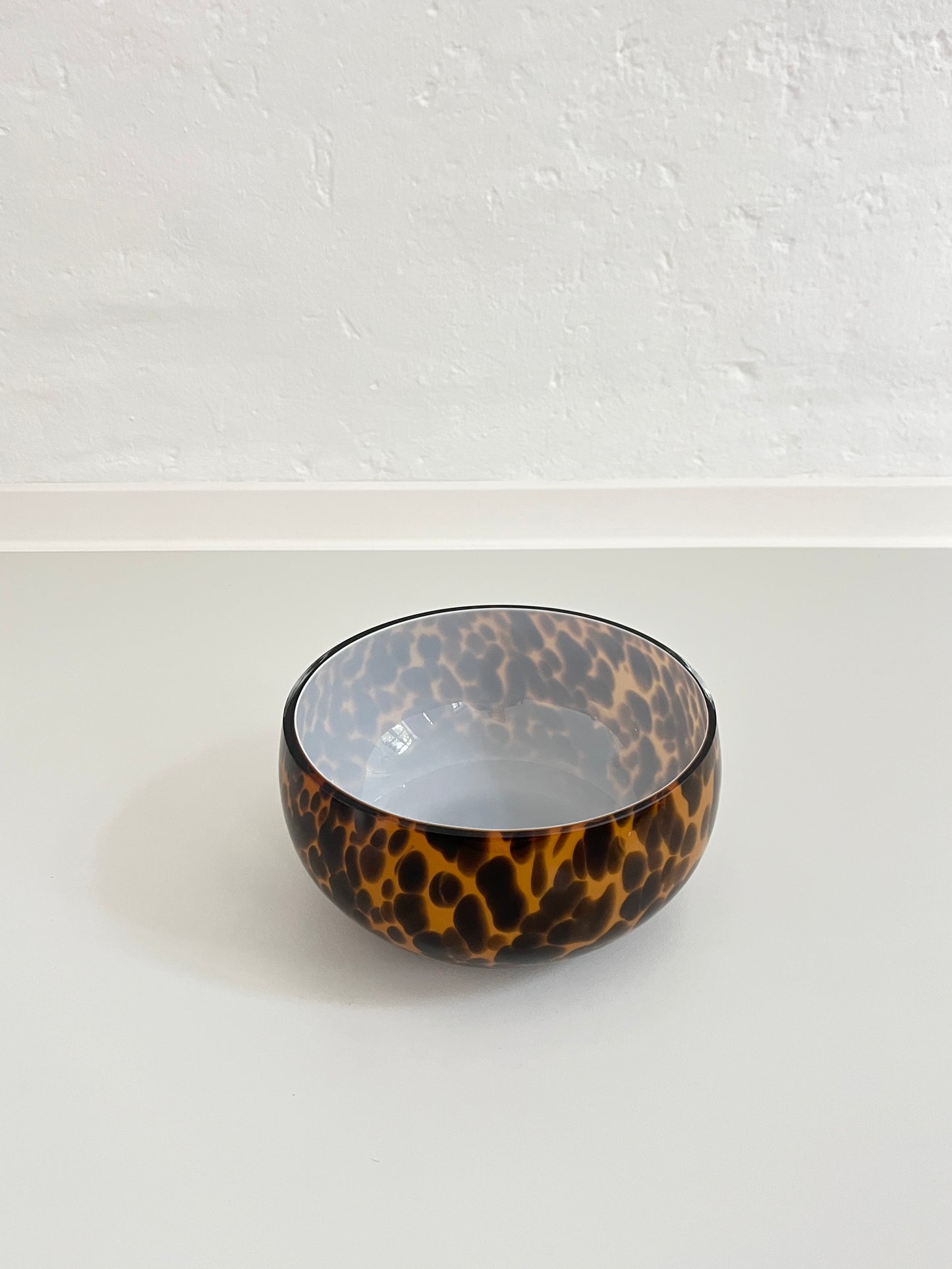 Hutschenreuther Glass Bowl, Tortoiseshell Pattern, Germany, 1970s
