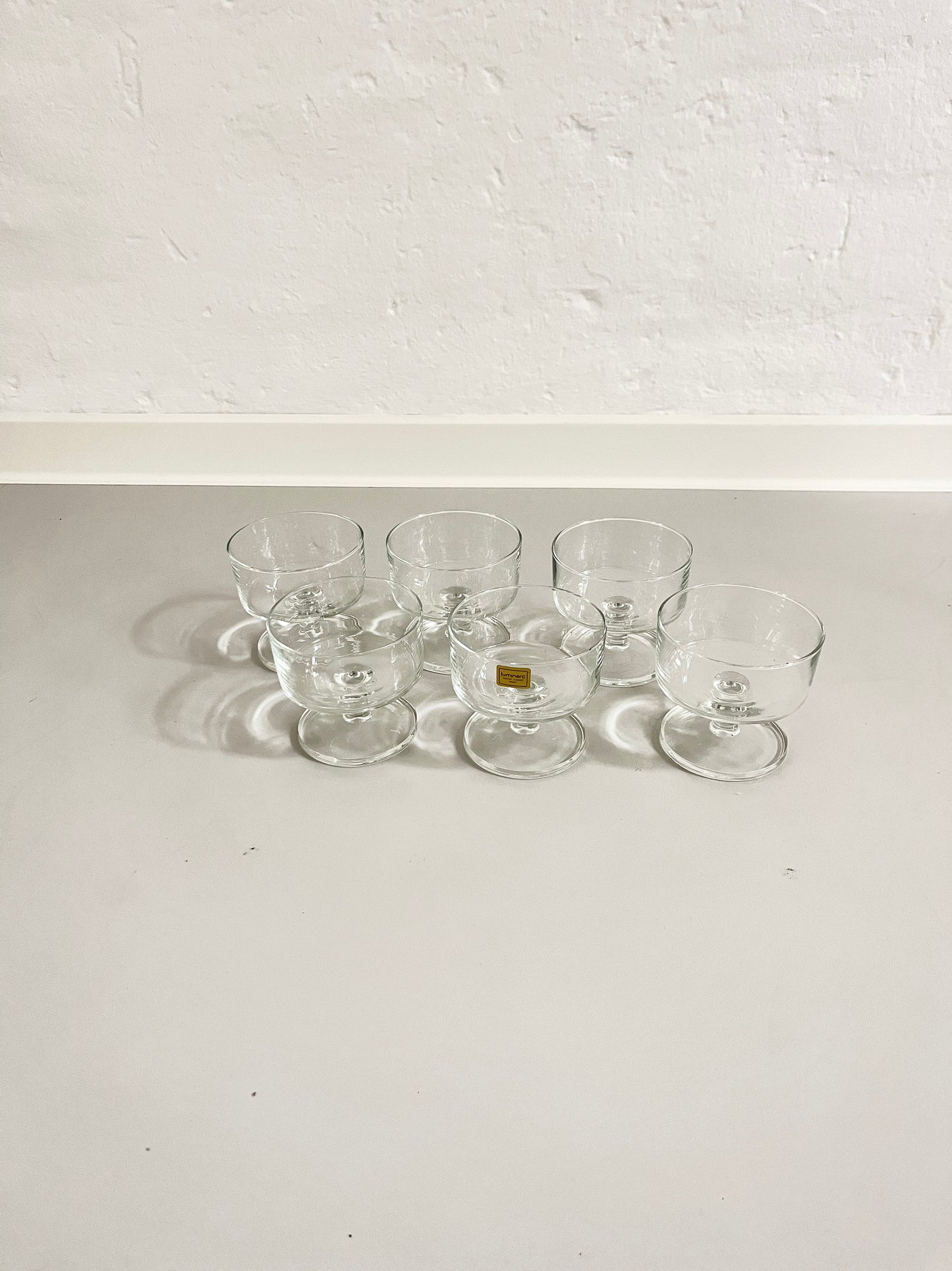 Champagne Glasses by Luminarc Cavalier - Set of 6, France, 1960s