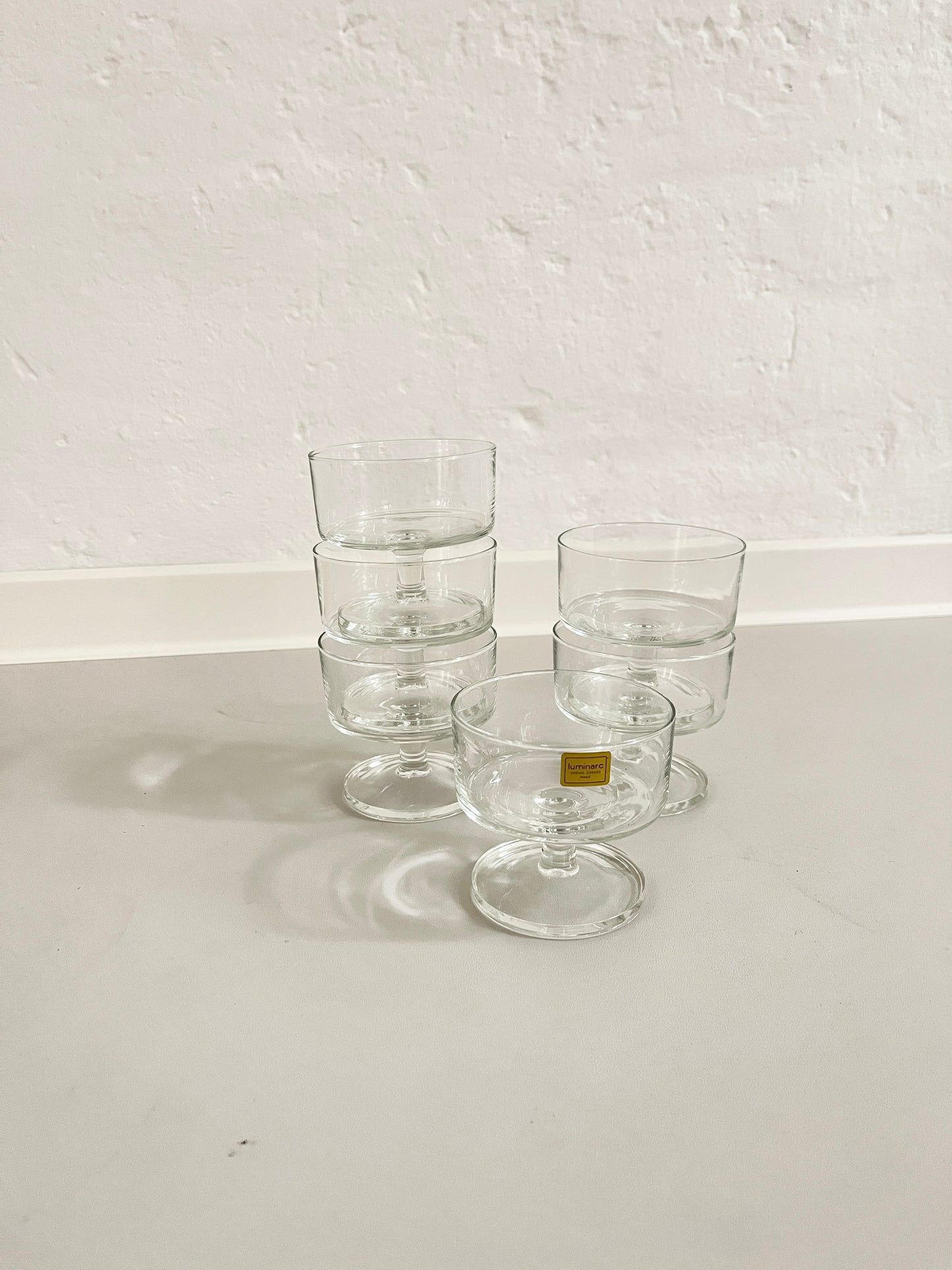 Champagne Glasses by Luminarc Cavalier - Set of 6, France, 1960s