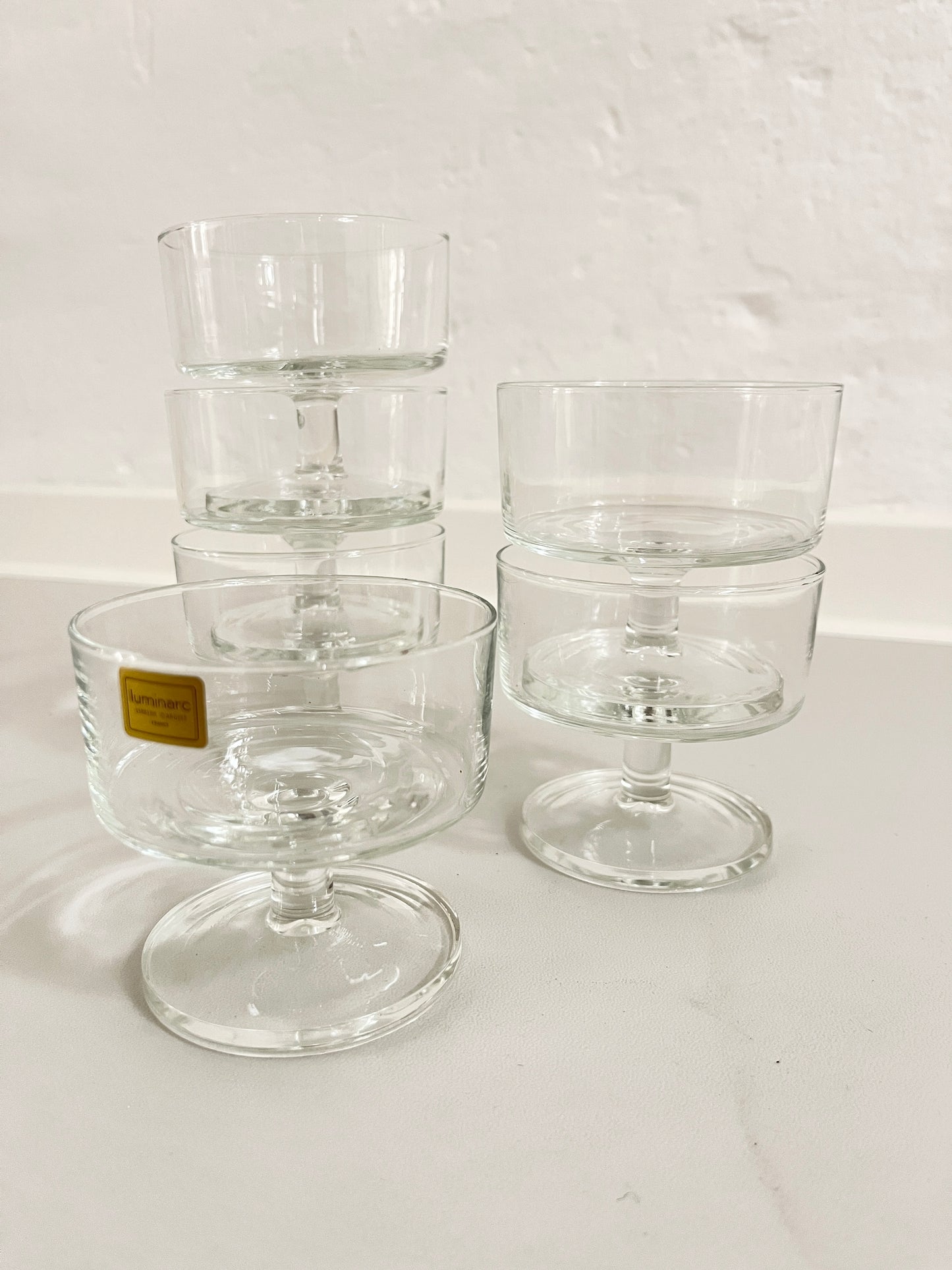 Champagne Glasses by Luminarc Cavalier - Set of 6, France, 1960s