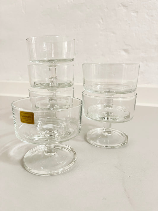 Champagne Glasses by Luminarc Cavalier - Set of 6, France, 1960s