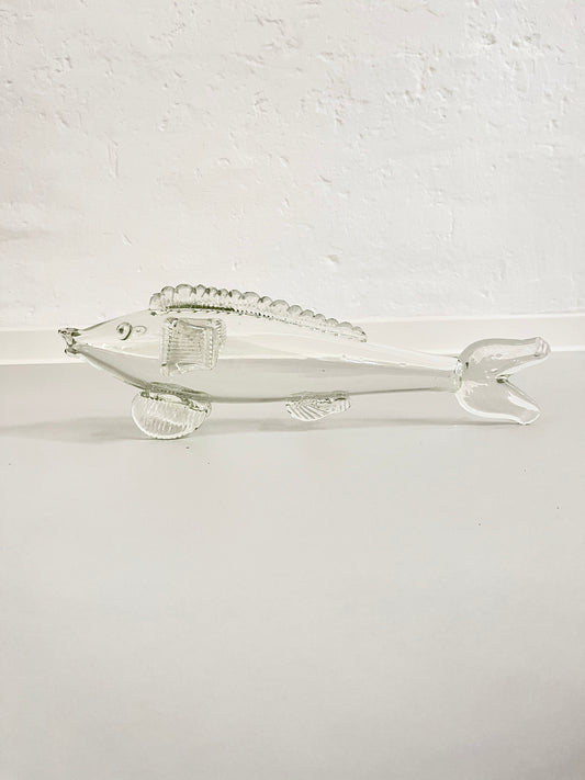 Murano Glass Fish Decor-Vase, Italy, 1970s