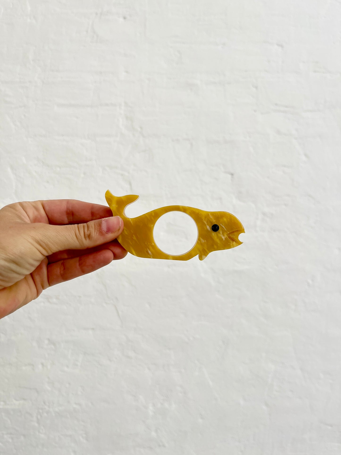 Vintage Bakelite Catalin Fish Napkin Ring, 1930s