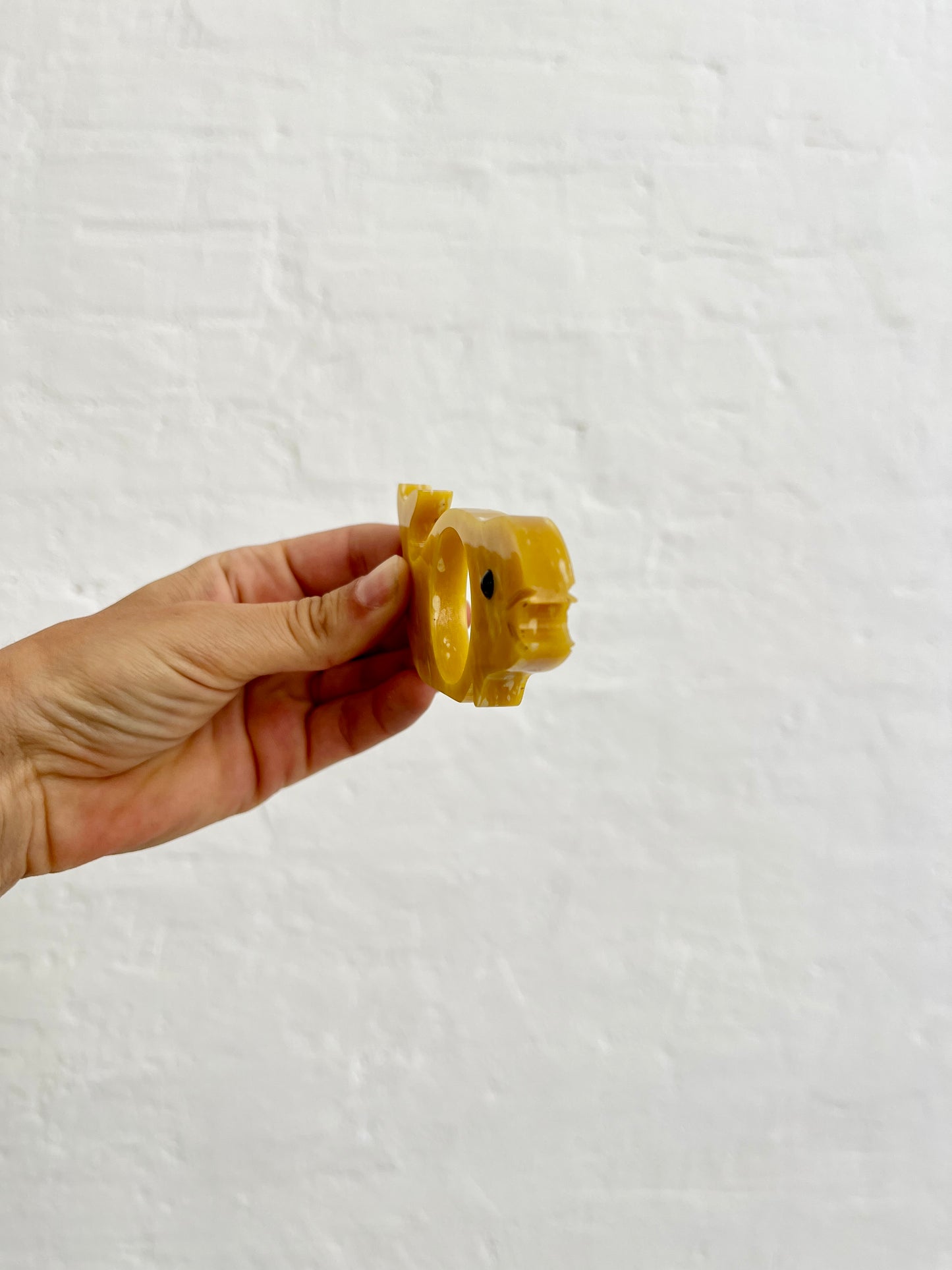 Vintage Bakelite Catalin Fish Napkin Ring, 1930s