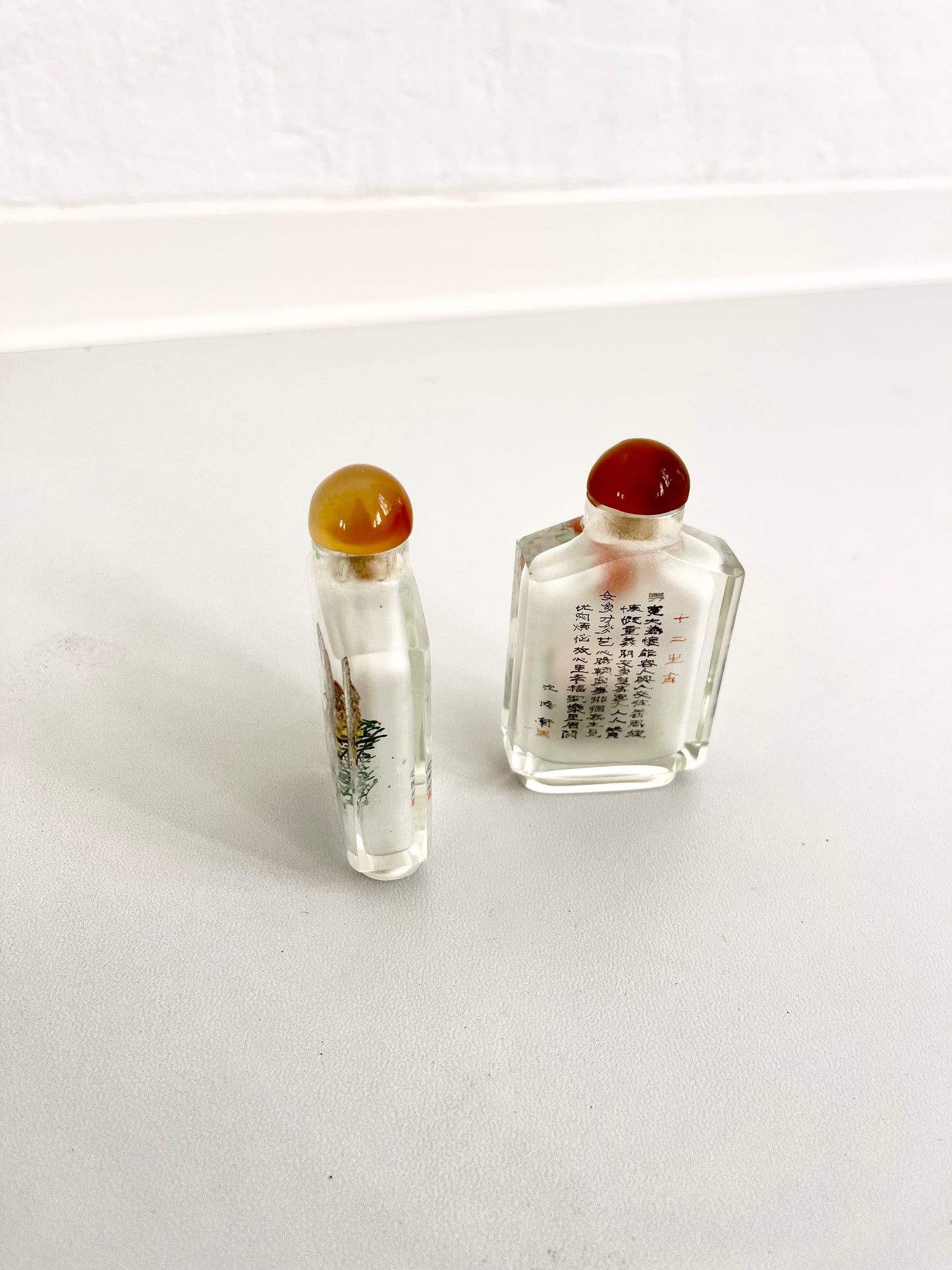 Vintage Chinese Snuff Bottles Set of Two, 1960s