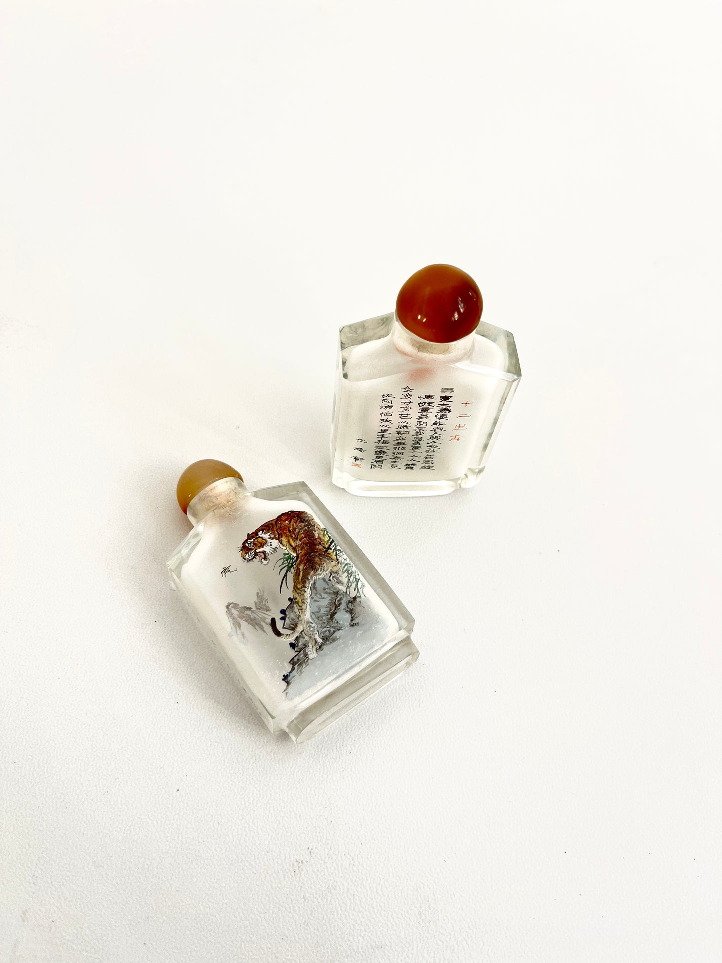 Vintage Chinese Snuff Bottles Set of Two, 1960s