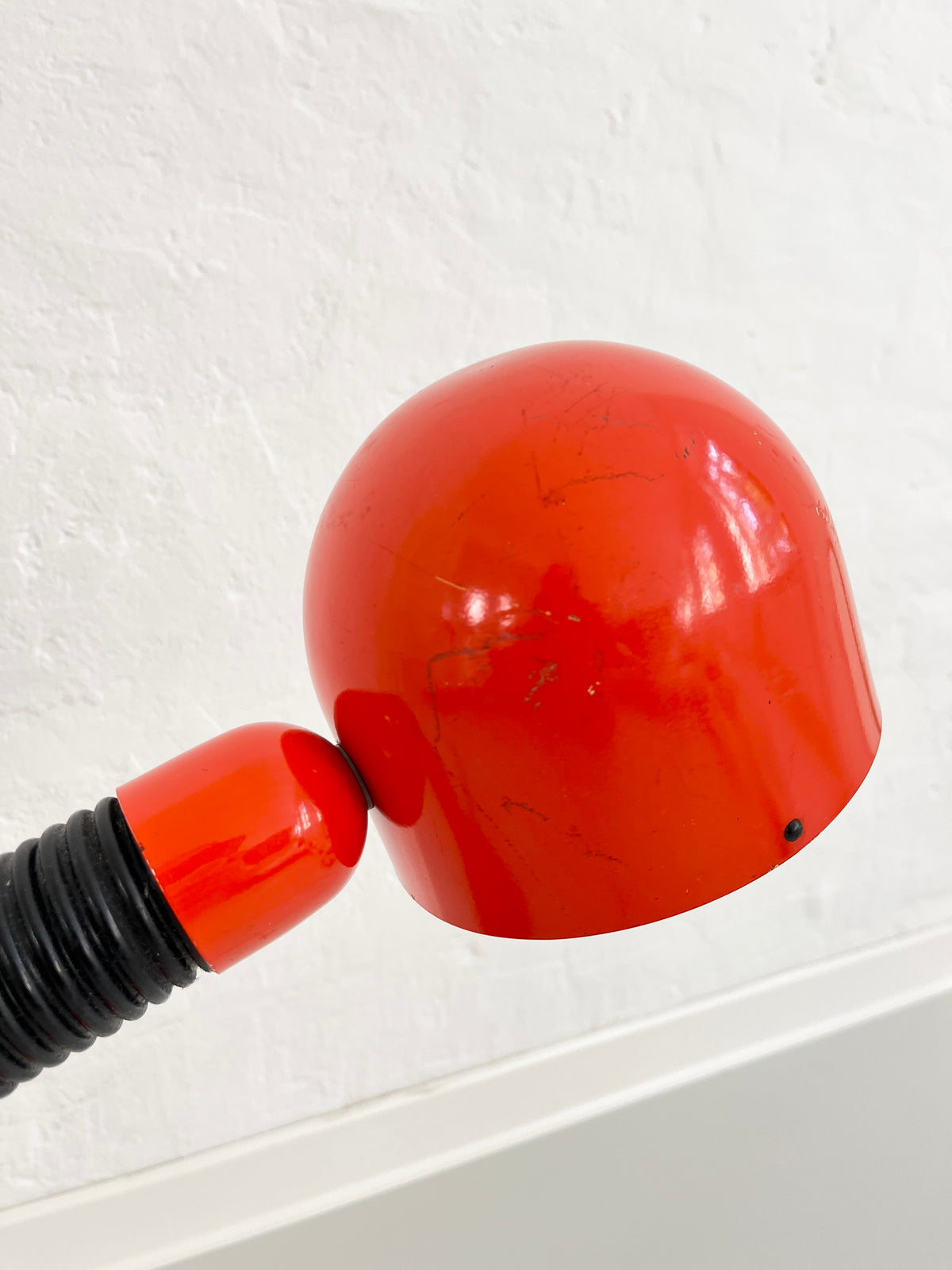 Space Age Orange Gooseneck Table Lamp as decorative home decor
