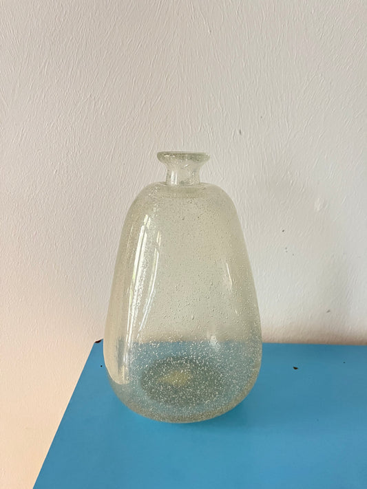 Hand-blown Bubble Glass Vase, 1970s