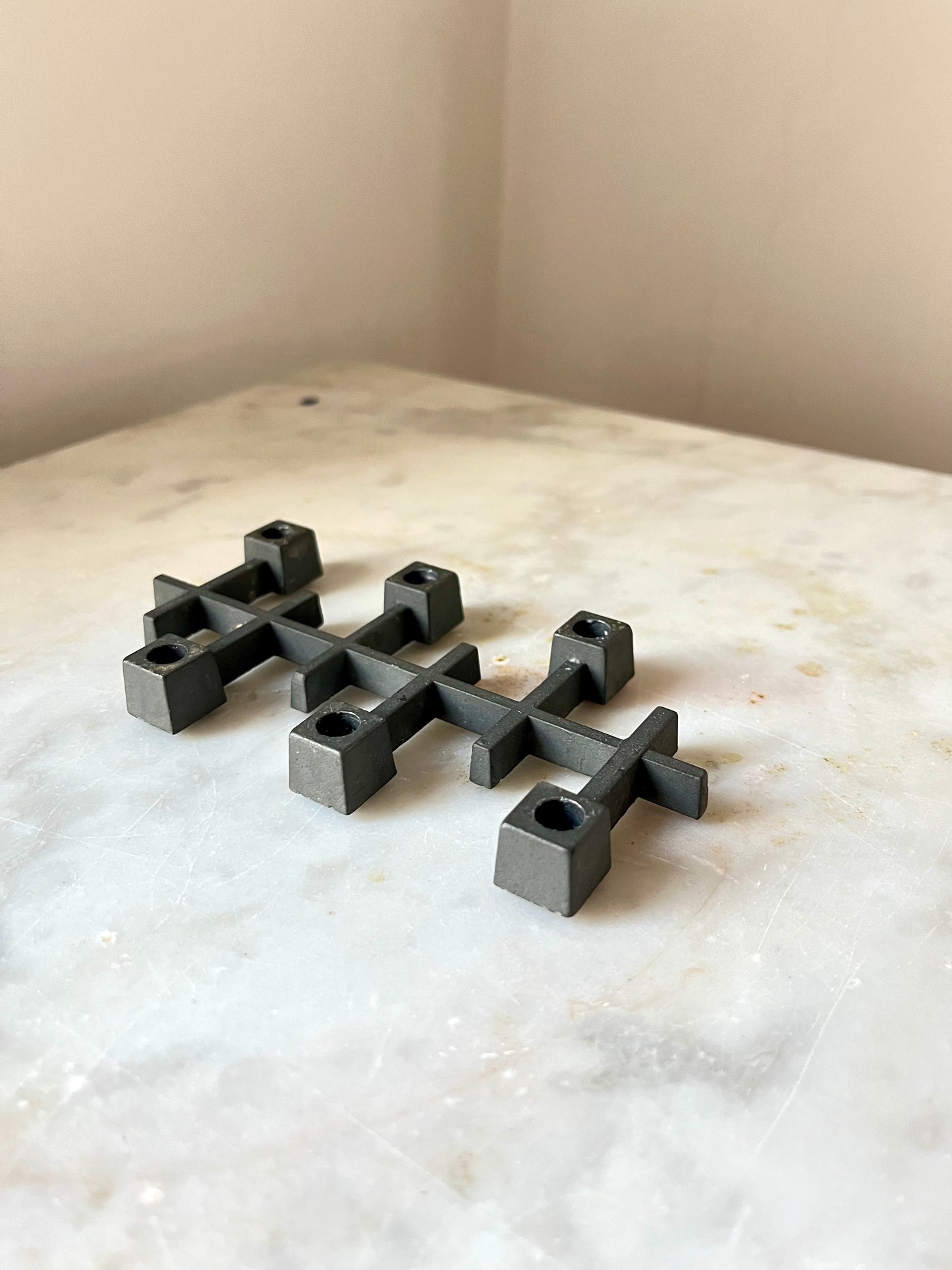 Modularer brutalistischer Kerzenhalter von Jens Quistgaard für Paro, Dänemark, 1970er Jahre