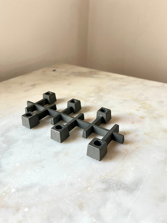Vintage Jens Quistgaard Paro modular brutalist candleholder, Denmark 1970s, Paro modular brutalist candleholder